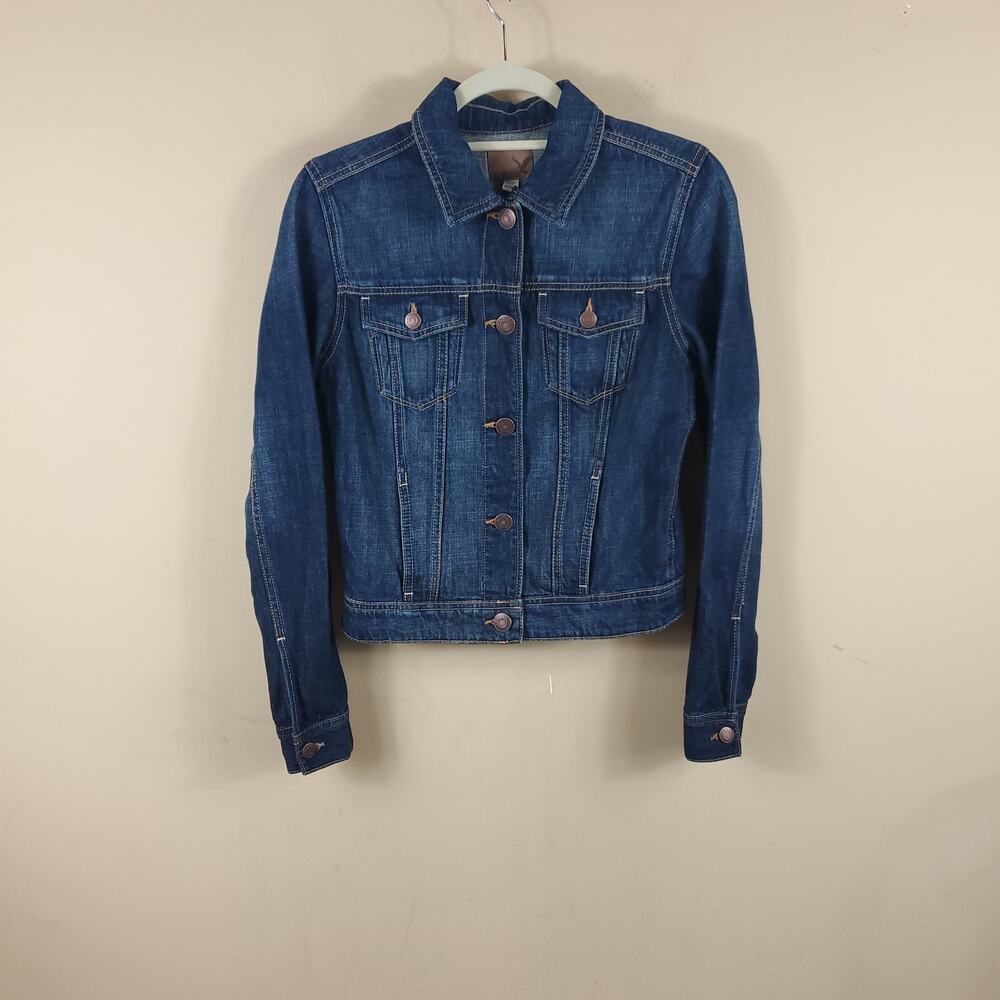 American Eagle Dark Wash Denim Jacket Size S